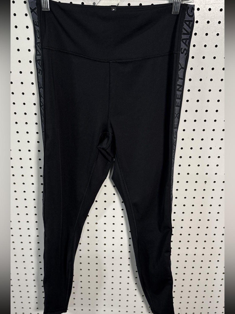 Savage X Fenty Black Sports Legging with White Logo